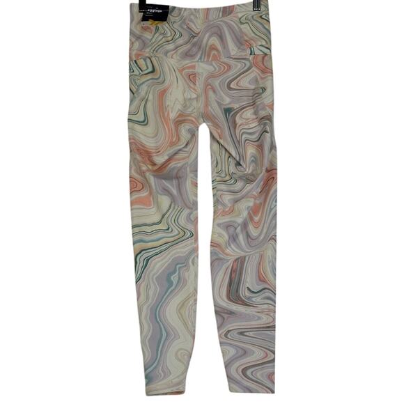 NWT Old Navy Leggings Womens S Marble Swirl High Rise PowerSoft Athleisure - Picture 3 of 6